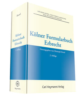 Dorsel |  Kölner Formularbuch Erbrecht - Vorauflage, kann leichte Gebrauchsspuren aufweisen. Sonderangebot ohne Rückgaberecht. Nur so lange der Vorrat reicht | Buch |  Sack Fachmedien