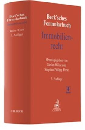 Weise / Forst |  Beck'sches Formularbuch Immobilienrecht mit Formularen zum Download - Vorauflage, kann leichte Gebrauchsspuren aufweisen. Sonderangebot ohne Rückgaberecht. Nur so lange der Vorrat reicht. | Buch |  Sack Fachmedien