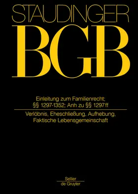 Löhnig / Voppel / Coester |  Kommentar zum Bürgerlichen Gesetzbuch Buch 4: Familienrecht Einleitung zum Familienrecht; §§ 1297-1352; Anh. zu §§ 1297 ff; - Mängelexemplar, kann leichte Gebrauchsspuren aufweisen. Sonderangebot ohne Rückgaberecht. Nur so lange der Vorrat reicht. | Buch |  Sack Fachmedien