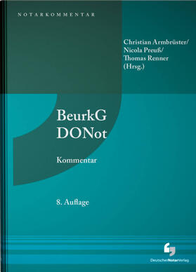 Armbrüster / Eickelberg / Kruse |  BeurkG DONot - Vorauflage, kann leichte Gebrauchsspuren aufweisen. Sonderangebot ohne Rückgaberecht. Nur so lange der Vorrat reicht. | Buch |  Sack Fachmedien