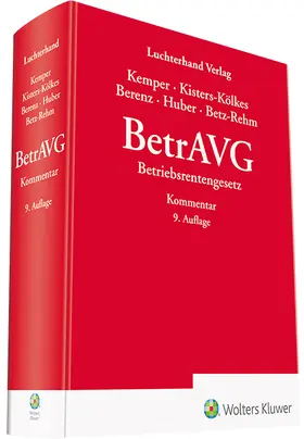 Kemper / Kisters-Kölkes / Huber |  BetrAVG - Vorauflage, kann leichte Gebrauchsspuren aufweisen. Sonderangebot ohne Rückgaberecht. Nur so lange der Vorrat reicht. | Buch |  Sack Fachmedien