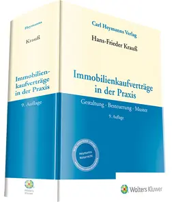 Krauß |  Immobilienkaufverträge in der Praxis - Vorauflage, kann leichte Gebrauchsspuren aufweisen. Sonderangebot ohne Rückgaberecht. Nur so lange der Vorrat reicht. | Buch |  Sack Fachmedien