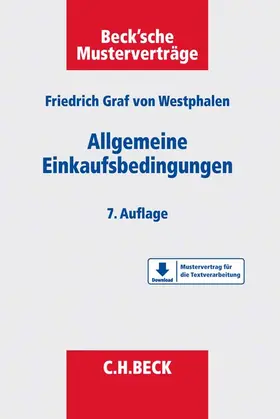 Westphalen |  Allgemeine Einkaufsbedingungen - Vorauflage, kann leichte Gebrauchsspuren aufweisen. Sonderangebot ohne Rückgaberecht. Nur so lange der Vorrat reicht. | Buch |  Sack Fachmedien