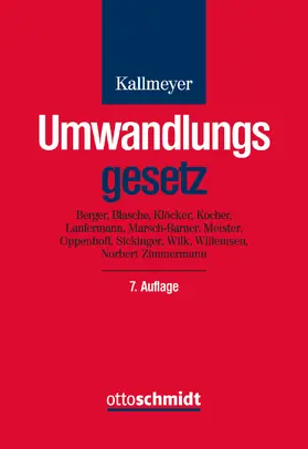  Umwandlungsgesetz UmwG - Vorauflage, kann leichte Gebrauchsspuren aufweisen. Sonderangebot ohne Rückgaberecht. Nur so lange der Vorrat reicht. | Buch |  Sack Fachmedien