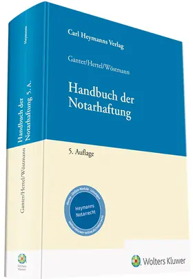 Ganter / Hertel / Wöstmann |  Handbuch der Notarhaftung - Mängelexemplar, kann leichte Gebrauchsspuren aufweisen. Sonderangebot ohne Rückgaberecht. Nur so lange der Vorrat reicht. | Buch |  Sack Fachmedien