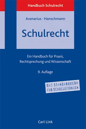 Avenarius / Hanschmann |  Schulrecht - Mängelexemplar, kann leichte Gebrauchsspuren aufweisen. Sonderangebot ohne Rückgaberecht. Nur so lange der Vorrat reicht. | Buch |  Sack Fachmedien