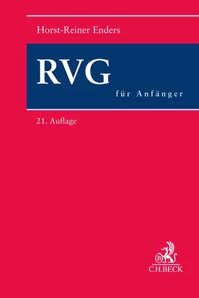 Enders |  RVG für Anfänger - Vorauflage, kann leichte Gebrauchsspuren aufweisen. Sonderangebot ohne Rückgaberecht. Nur so lange der Vorrat reicht. | Buch |  Sack Fachmedien