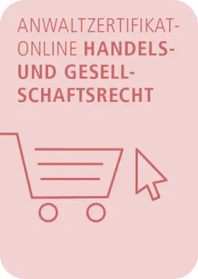 AnwaltZertifikatOnline Handels- und Gesellschaftsrecht | Juris | Datenbank | sack.de