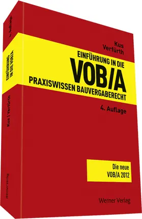 Kus / Verfürth |  Einführung in die VOB/A | Datenbank |  Sack Fachmedien