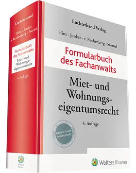 Hinz u.a. |  Formularbuch des Fachanwalts Miet- und Wohnungseigentumsrecht | Datenbank |  Sack Fachmedien