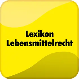  Lexikon Lebensmittelrecht mit Fundestellenliste | Datenbank |  Sack Fachmedien