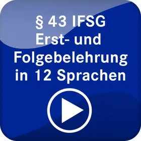  Schulung und Belehrung nach §43 IFSG (in 15 Sprachen) | Datenbank |  Sack Fachmedien