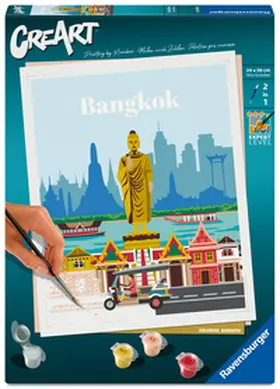  CreArt, Malen nach Zahlen Citys - Farbenfrohes Bangkok | Sonstiges |  Sack Fachmedien