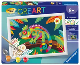 CreArt, Malen nach Zahlen Kinder - Farbenfrohes Chamäleon | Sonstiges | 400-555523118-9 | sack.de