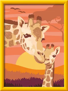  CreArt, Malen nach Zahlen Kinder - Giraffe mit Baby | Sonstiges |  Sack Fachmedien