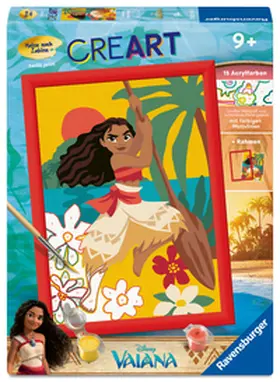  CreArt, Malen nach Zahlen Kinder - Disney Vaiana's Abenteuer | Sonstiges |  Sack Fachmedien