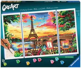  CreArt Premium Triptychon - Spiegelbild von Paris | Sonstiges |  Sack Fachmedien