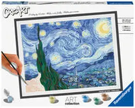  Ravensburger CreArt - Malen nach Zahlen 23518 - ART Collection: Starry Night (Van Gogh) - ab 14 Jahren | Sonstiges |  Sack Fachmedien