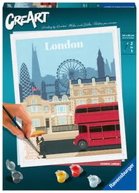  Ravensburger CreArt - Malen nach Zahlen 23525 - Colorful London - ab 12 Jahren | Sonstiges |  Sack Fachmedien