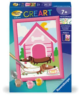 CreArt, Malen nach Zahlen Kinder - Charmante Dackel | Sonstiges | 400-555623954-2 | sack.de