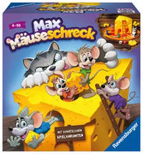 Ravensburger Kinderspiele 24562  - Max Mäuseschreck - Würfel-Laufspiel für 2 bis 4 Spieler ab 4 Jahren | Sonstiges | 400-555624562-8 | sack.de