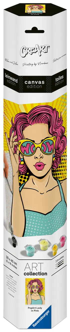 CreArt Canvas Leinwand - Lady in Pink (PopArt) | Sonstiges | 400-555625857-4 | sack.de