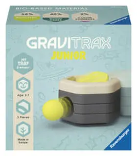  Ravensburger GraviTrax Junior Element Trap - Erweiterbare Kugelbahn für Kinder, Murmelbahn überwiegend aus nachwachsenden Rohstoffen mit Themenwelten, Lern- und Konstruktionsspielzeug ab 3 Jahren | Sonstiges |  Sack Fachmedien