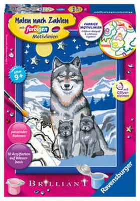 Ravensburger Malen nach Zahlen 27784 - Süße Wolfsfamilie - Kinder ab 9 Jahren | Sonstiges | 400-555627784-1 | sack.de