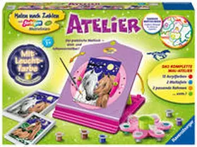  CreArt, Malen nach Zahlen Kinder - Atelier Pferde | Sonstiges |  Sack Fachmedien