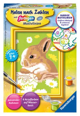  CreArt, Malen nach Zahlen Kinder - Häschen Flecki | Sonstiges |  Sack Fachmedien