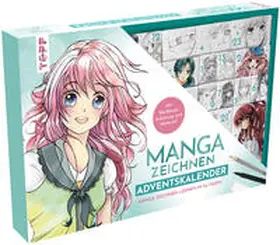Keck |  Manga zeichnen Adventskalender - Manga zeichnen lernen in 24 Tagen. Mit Anleitungsbuch, Workbook und Zeichenmaterial | Sonstiges |  Sack Fachmedien