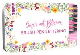 frechverlag |  Handlettering Designdose Brush Pens Sag's mit Blumen | Sonstiges |  Sack Fachmedien