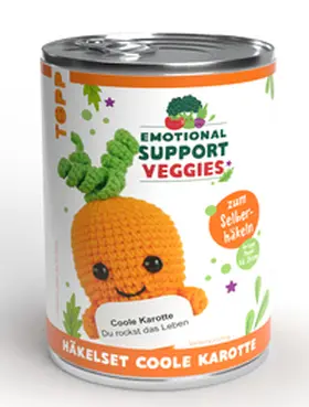 Konrad |  Emotional Support Veggies Häkelset Karotte | Sonstiges |  Sack Fachmedien