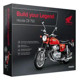 FRANZIS |  Honda CB 750 Build your Legend, Metall Modellbausatz im Maßstab 1:24, inkl. Soundmodul und 68-seitigem Begleitbuch | Sonstiges |  Sack Fachmedien