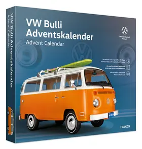 Franzis Verlag | FRANZIS 67223 - VW Bulli Adventskalender inkl. Metall-Modellauto im Maßstab 1:43, Soundmodul mit original VW Bulli T2 Klang und großformatigem Begleitbuch. Ab 14 Jahren. | Sonstiges | 401-963167223-0 | sack.de