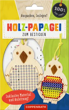  Holz-Papagei zum Besticken | Sonstiges |  Sack Fachmedien