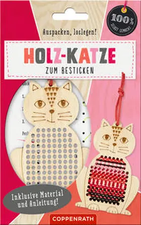 Holz-Katze zum Besticken | Sonstiges |  Sack Fachmedien