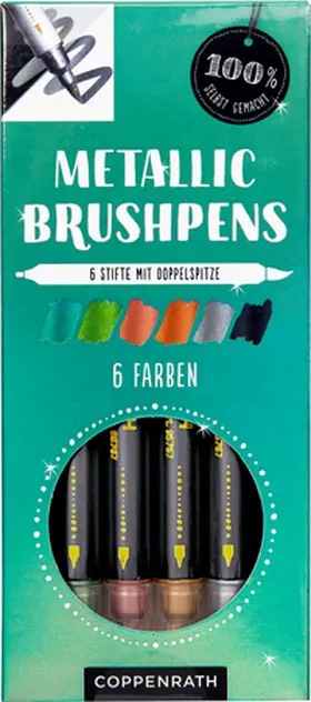  Metallic Brushpens (Grün) | Sonstiges |  Sack Fachmedien