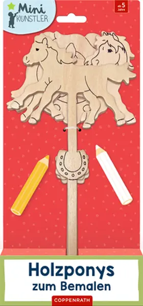  Holzponys zum Bemalen | Sonstiges |  Sack Fachmedien