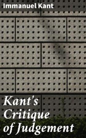 Kant |  Kant's Critique of Judgement | eBook | Sack Fachmedien