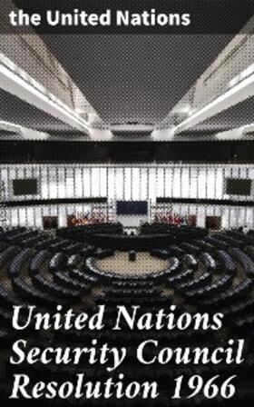  United Nations Security Council Resolution 1966 | eBook | Sack Fachmedien