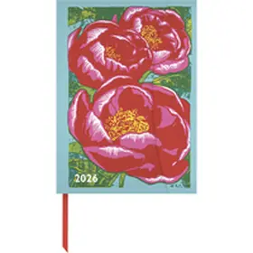 Neumann |  Kat Menschik - Flowers 2026 - Peonies -  Diary - Buchkalender - Taschenkalender - 16x22 | Buch |  Sack Fachmedien