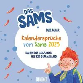 DUMONT Kalender |  DUMONT - Kalendersprüche vom Sams 2025, 23x23cm, Kalender von Paul Maar, voller lustiger Bilder und frechen Sprüchen und Reimen | Sonstiges |  Sack Fachmedien