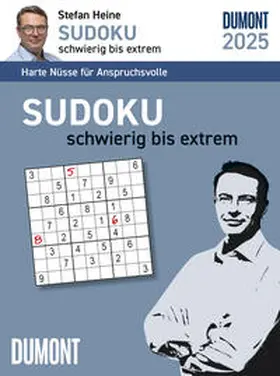 Heine / DUMONT Kalender |  DUMONT - Stefan Heine Sudoku schwierig bis extrem 2025 Tagesabreißkalender, 11,8x15,9cm, Rätselkalender vom Rätselpapst Stefan Heine, mit Aufsteller und perforierten Seiten, deutsches Kalendarium | Sonstiges |  Sack Fachmedien