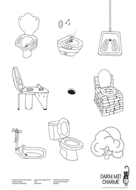 Enders |  5er Set Plakat, "Darm mit Charme", Toiletten aller Welt | Sonstiges |  Sack Fachmedien