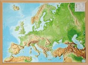 Markgraf / Engelhardt |  Relief Europa 1:8.000.000 mit Naturholzrahmen | Sonstiges |  Sack Fachmedien