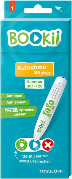 Tessloff Verlag Ragnar Tessloff GmbH & Co.KG |  120 BOOKii® Aufnahme-Sticker neutral Paket 1, Nr. 001-120 | Sonstiges |  Sack Fachmedien