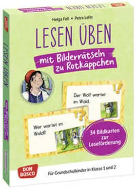 Fell |  Lesen üben mit Bilderrätseln zu Rotkäppchen. 34 Bildkarten zur Leseförderung | Buch |  Sack Fachmedien