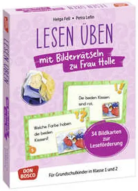 Fell |  Lesen üben mit Bilderrätseln zu Frau Holle. 34 Bildkarten zur Leseförderung | Buch |  Sack Fachmedien