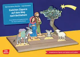 Helms-Pöschko |  Eselchen Zippora auf dem Weg nach Bethlehem. Eine Weihnachtsgeschichte für die Erzählschiene. Erzählschienen-Figurenset | Buch |  Sack Fachmedien